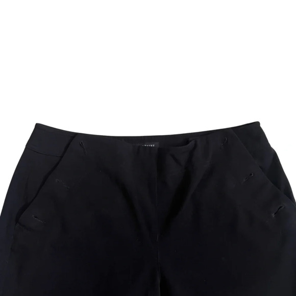 Larry Levine Stretch Wide Leg Black Button-Pocket Dress pants - Picture 6 of 11